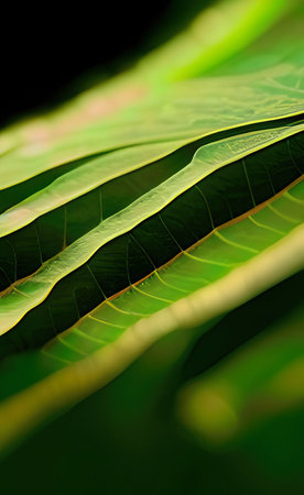 a green leaves texture background