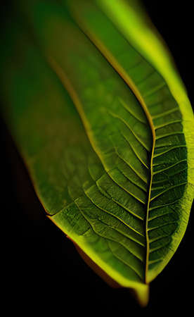 a green leaves texture background