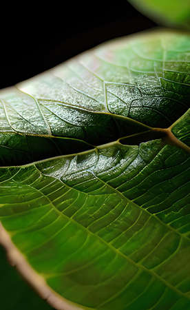 a green leaves texture background