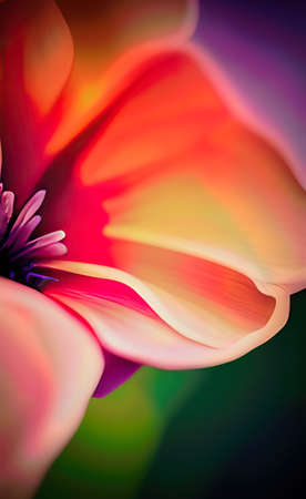The colorful flowers focus background