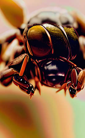 The close up of ant detail