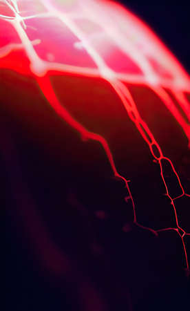 The illustration of abstract close up neural systemの写真素材