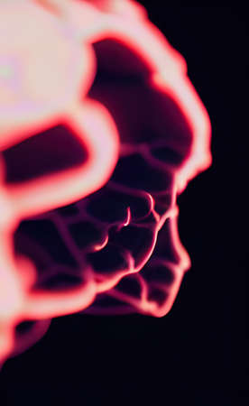 The illustration of abstract close up neural systemの写真素材
