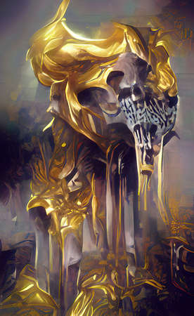 The art throne of bones backgroundの写真素材