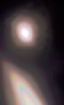 The illustration of magical portal in the universe