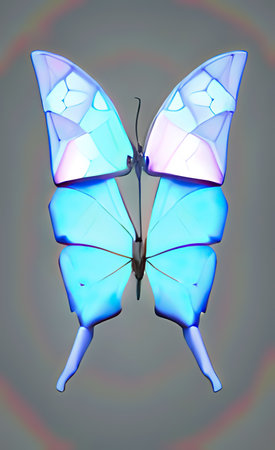 The illustration of colorful butterfly background