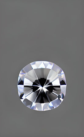 The illustration of gray diamondの写真素材