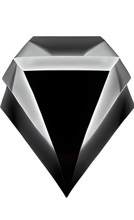 The illustration of gray diamondの写真素材