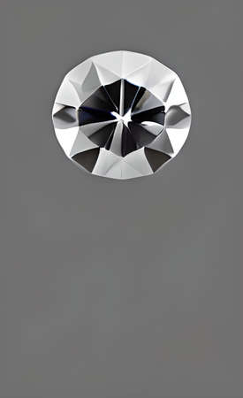 The illustration of gray diamondの写真素材