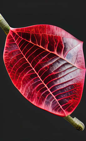 The green and red leaf background