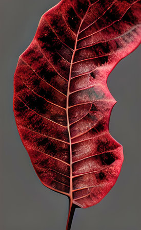 The green and red leaf background