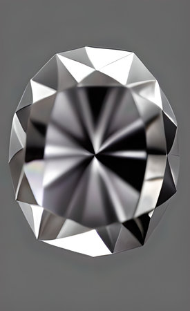 The illustration of gray diamond