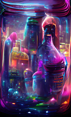 The illustration of abstract colorful backgroundの写真素材