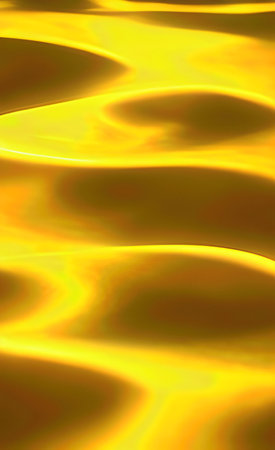 The illustration of abstract yellow wave background