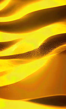 The illustration of abstract yellow wave background