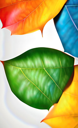 The color green leaf backgroundの写真素材
