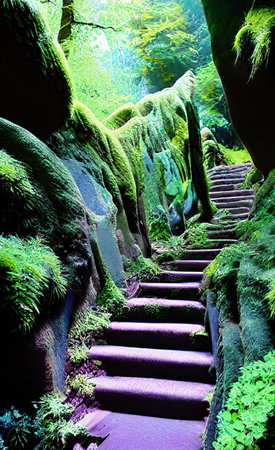 The illustration of forest background