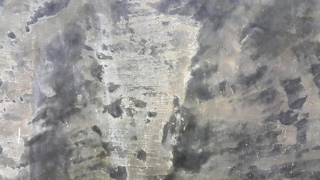 a photography of a painting of a tree trunk with a sky background, painting of a tree trunk with a...