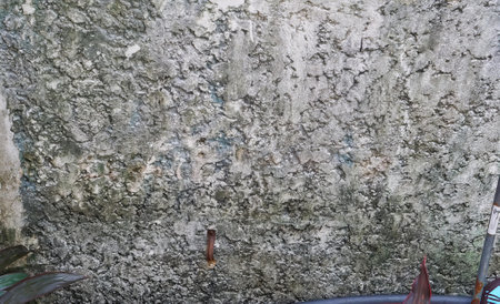 a wall with a graffiti on it..