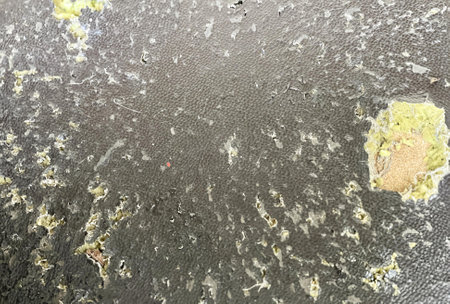 the texture of the concrete floor..