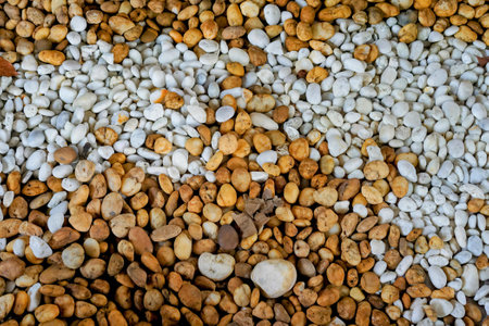 pebbles and stones on the beach.