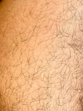 the texture of the hand - drawn hair on a brown background.の写真素材