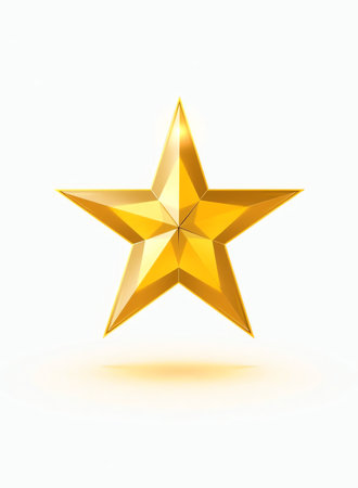 an image of a golden star on a white background, a close up of a golden star on a white backgroundの素材