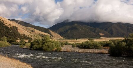 Creek in Mountains, Montana, USAの写真素材