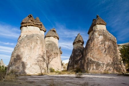 Fairy chimneys in Cappadociaの写真素材