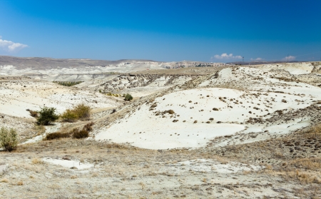 Semi-arid landscape in central Turkeyの写真素材