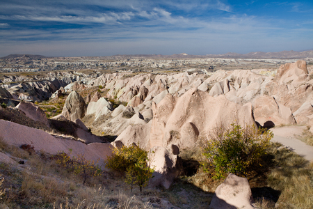 Famous National Park  Goreme  in Cappadocia, Turkeyの写真素材