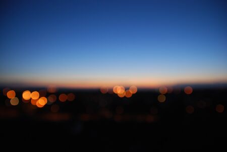 Unfocused Background of the City at Night.