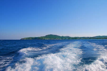 Mediterranean Sea Background. Blue Water. Waves on the Surfaceの写真素材