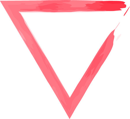 Vector Watercolor Abstract Red Splash. Triangle color shape.のイラスト素材
