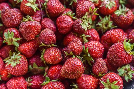 strawberries close upの写真素材