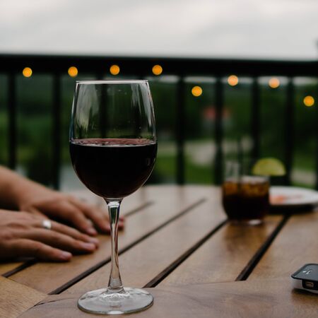 glass of wineの写真素材