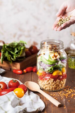 vegetables on the tableの写真素材