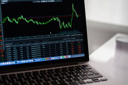 trading chartの写真素材