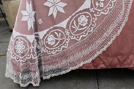 particular white work crochet handmadeの写真素材