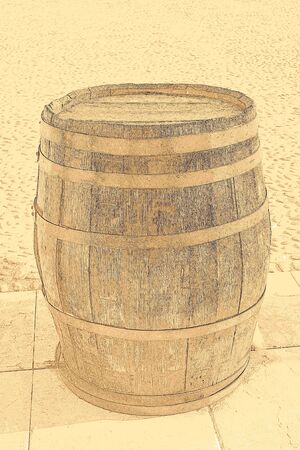 design of barrel for wineの写真素材
