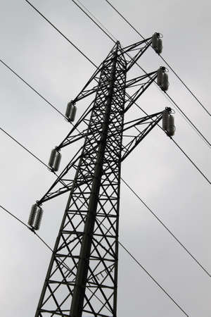 electricity pylon in the sky 