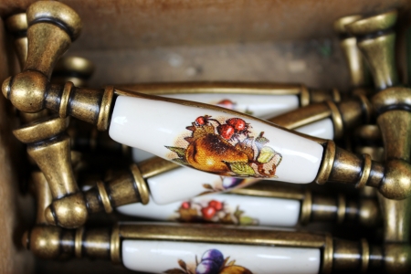 old furniture knobsの写真素材