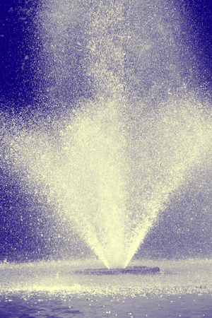 fountain gushing