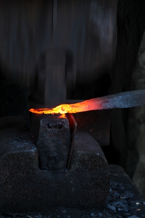 red hot ironの写真素材
