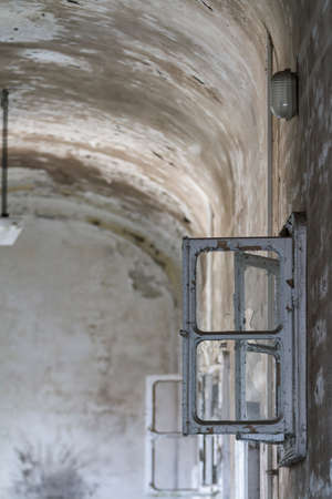 detail of ruined house