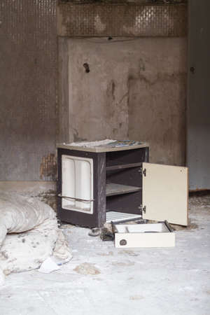 detail of ruined houseの写真素材