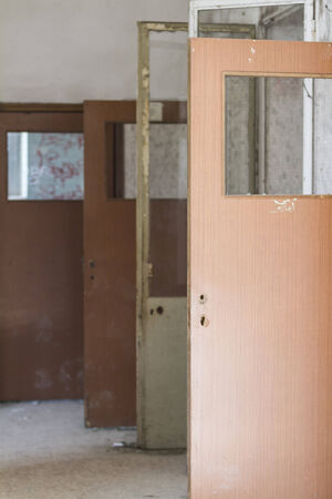 old wooden doorの写真素材