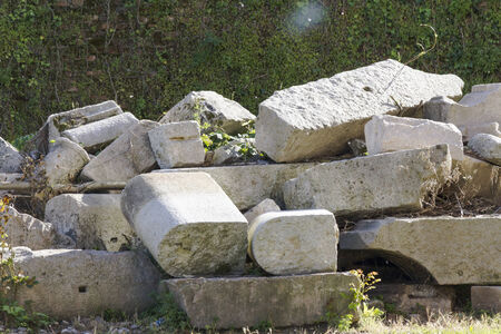 old pieces of marbleの写真素材