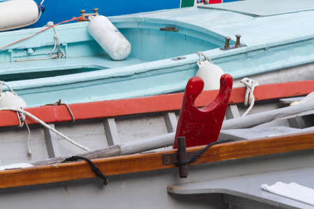boat on lakeの写真素材
