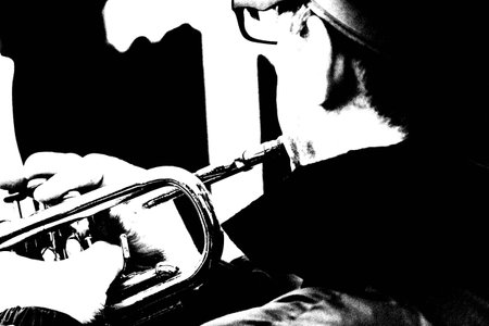 old trumpetの写真素材